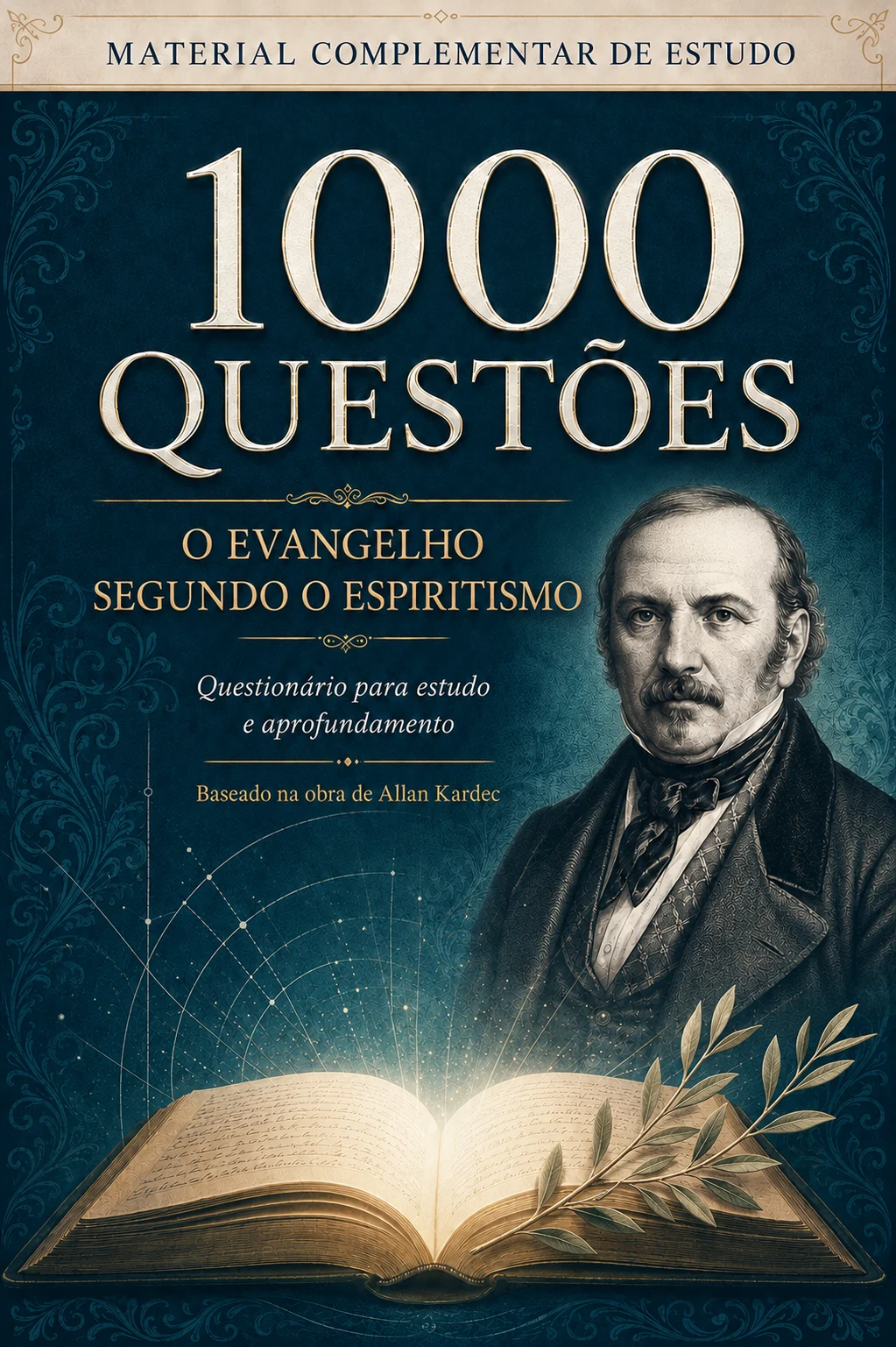 Capa do questionário 1000 Questões — O Evangelho Segundo o Espiritismo