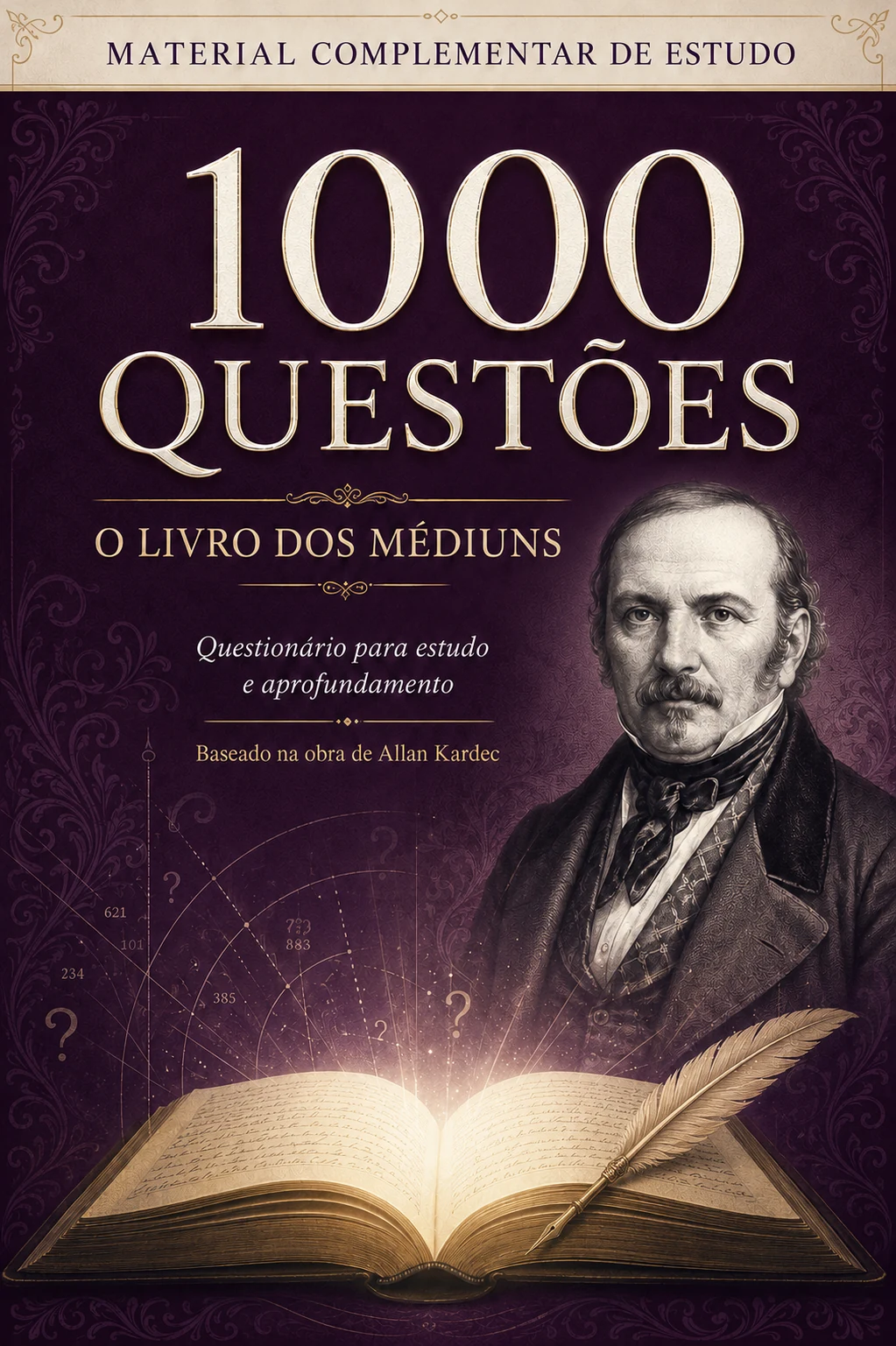 Capa do questionário 1000 Questões — O Livro dos Médiuns